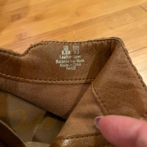 Brown fringe ankle boot